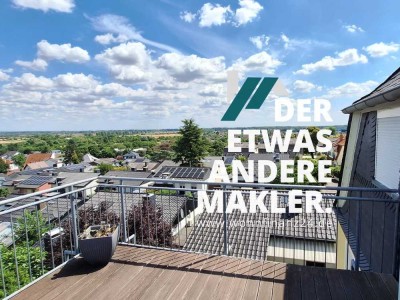 Provisionsfrei für Käufer: stilvolle Maisonette-Wohnung mit Dachterrasse und Weitblick!