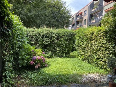 Gemütliche 2 Zimmerwohnung mit Terrasse, Gartennutzung und Tiefgaragenstellplatz