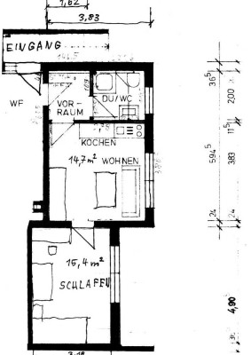 Stilvolle, sanierte 2-Raum-EG-Wohnung  und Einbauküche in Biberach an der Riß