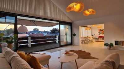 MIETEN AUF ZEIT über den Dächern von Bad Wörishofen, Fussgängerzone möblierte 2,5-Zimmer-Wohnung