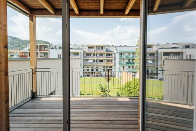 Graz Eggenberg: Neubauwohnung mit großem Balkon, Garten und kostenfreier Parkzone
