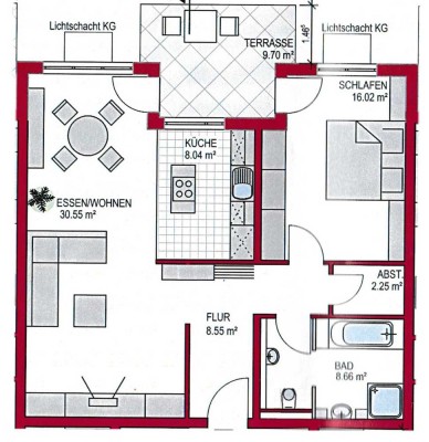 Attraktive 2,5-Zimmer-Wohnung mit Terrasse, Gartenanteil und moderner Ausstattung in Kronau