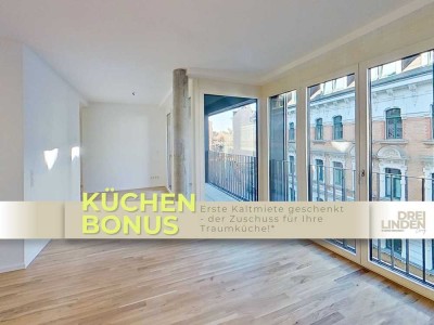 Exklusives Wohnen mit KÜCHENBONUS: 2-Zimmer-Wohnung mit Balkon im Neubauquartier DREILINDEN Living