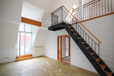 Bezugsfreie, helle 3-Zimmer-Maisonettewohnung in Burg