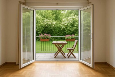 Stilvolle 2-Raum-Erdgeschosswohnung mit gehobener Innenausstattung mit Balkon in Dresden