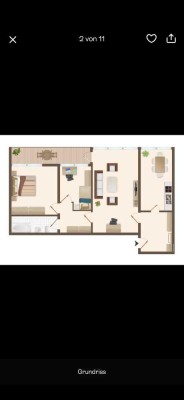 Helle 3 Zimmer Wohnung