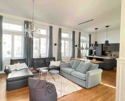 1A LAGE SIEGBURG-ZENTRUM  MÖBLIERTES LUXUS APPARTEMENT/ca.4m DECKENHÖHE/ca.100m ICE-HAUPBAHNHOF