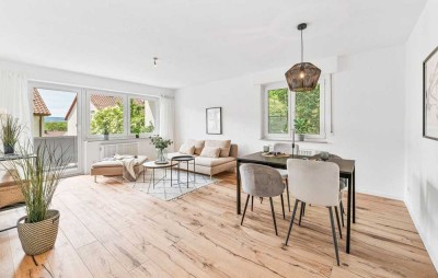 Sofort verfügbare, lichtdurchflutete 3-Zimmer-Wohnung in saniertem Zustand