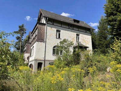 Denkmalgeschütze Villa der ehem. Patentpapierfabrik in Amtsberg südlich von Chemnitz auf ca 1.735 m²