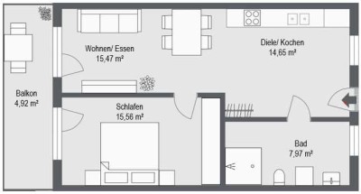 Betreutes Wohnen in Altdorf - Helle 2-Zimmer-OG-Wohnung mit großzügigem Balkon!