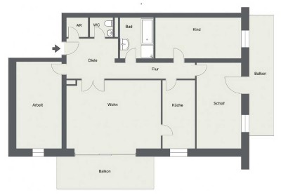4-Zimmer-Wohnung mit Balkon in Truchtlaching / Seeon-Seebruck