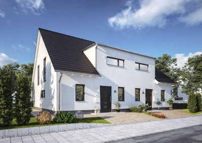 Massivhaus-Neubau in ruhiger Lage mit schönem Südgarten
