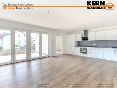 5-Zimmer-Neubauwohnung mit kleinem Gartenanteil und Küche