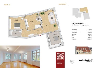 ***Luxuriöse 3 Zi.-Wohnung im 1.OG, WE 2-6 als Erstbezug***