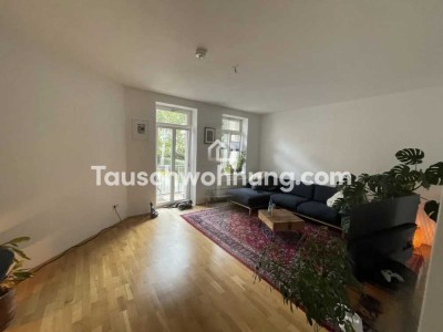 Tauschwohnung: EG-Wohnung mit Balkon zum Garten in Schleußig