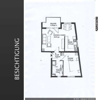 Sehr schöne  und helle 2 ZKB mit großem Süd-West-Balkon in MA-Feudenheim mit Stellplatz