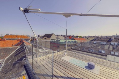 LUXUS TERRASSEN HIT - 5 Zimmer - ca. 182m² gew. NFL - 2 Terrassen - Einbauküche - hochwertige Ausstattung - Garagenplatz - Aktuell vermietet - ZENTRUMSNAHE LAGE