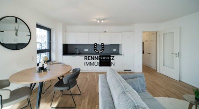 WE5.3 | Moderne 2-Zimmer-Wohnung mit EBK und Süd-Balkon im Palais Candis. Frei.