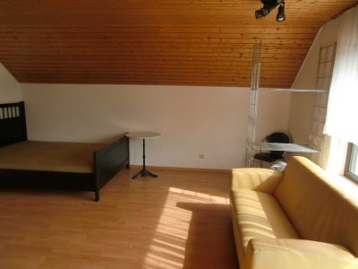 Stilvolle, modernisierte 1-Zimmer-Wohnung mit Balkon und EBK in Korntal