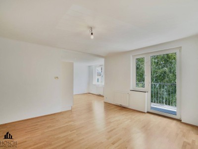 Helle, zentral begehbare 3-Zimmer-Wohnung mit Balkon in Toplage