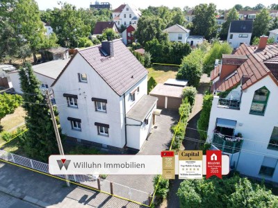 Schöne Siedlungslage | Fußläufig in den Auwald | Großes Grundstück | Doppelgarage