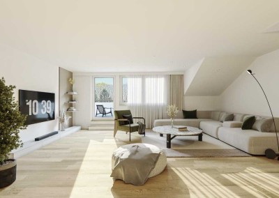 Gepflegte 4-Zimmer-Dachgeschosswohnung in Duisburg-Vierlinden! Mit Einbauküche und Balkon!