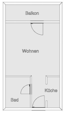 Modernes und voll möbliertes 1-Zimmer City-Apartment (im Herzen von Karlsruhe)