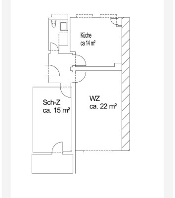Gepflegte 2,5-Zimmer Wohnung im 1. OG in Duisburg Neudorf-Nord