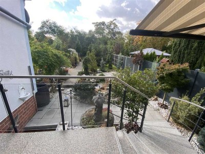 Leipzig-Knautnaundorf*niedrigenergie* neu renoviert* EBK*Garage* Klima*Kamin*Photovolkaik*