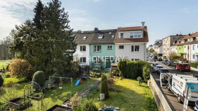 Großes Reihenendhaus an der Nidda mit großen Garten