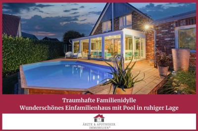 Wunderschönes Einfamilienhaus mit Pool in ruhiger Lage von Nenndorf!