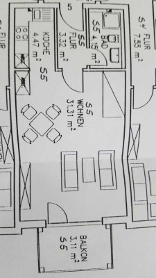 Schöne 1-Zimmer-Wohnung mit Balkon in Rheinböllen