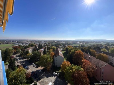 Vermietete 3-Zimmer-Wohnung 
mit Balkon und Garage 
inkl. Traumblick auf Schwabach