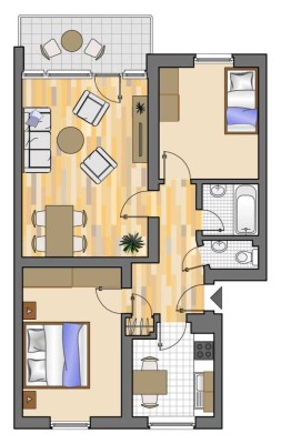 Demnächst frei! 3-Zimmer-Wohnung in Marl Hüls