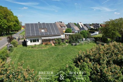 Zweifamilienhaus mit PV-Anlage & Baugrundstück in Hille