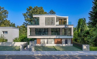 Luxuriöses Design-Penthouse in grüner Oase – nur 6 Minuten mit dem Rad zum Zentrum von Blankenese