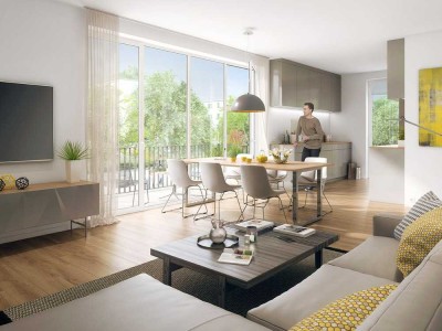 3-Zimmer-Wohnung mit optimaler Raumnutzung im Neubauprojekt Grüner Winkel