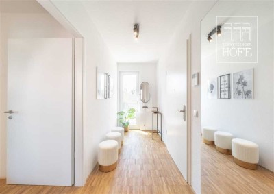 Nur noch zwei Wohnungen im Westhaus: bezugsfertige 3-Zimmer-Neubau-Wohnung im 4. OG mit Balkon.