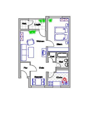 2-Zimmer-Wohnung in Monheim am Rhein Baumberg
