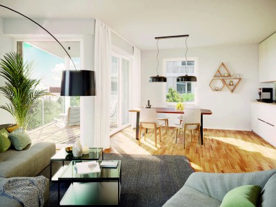 Wohnen in exklusiver 2,5-Zimmer-Wohnung – direkt am Wasser