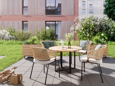 Perfekt für Familien: Modernes 5-Zi.-Stadthaus in grüner Lage mit großem Garten und Kita im Quartier