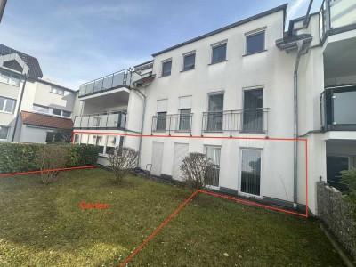 Ein Platz an der Sonne. Lichtdurchflutete 4,5 Zi. Gartenwohnung. KfW 70, 6WE, vermietet.