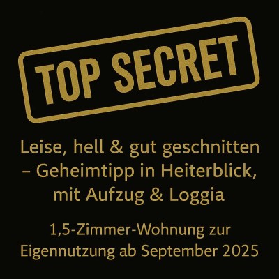 Diskret. Charmant. Bezugsbereit ab 09/2025!!!