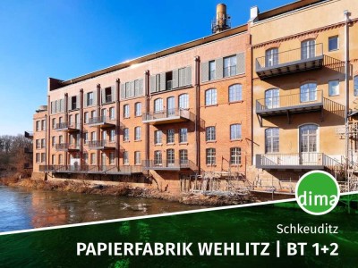 ERSTBEZUG sanierte Papierfabrik | DG-Whg. mit West-Dachterrasse, Bad mit Dusche, Stellplatz u.v.m.