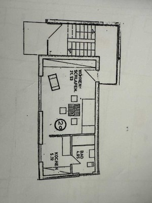 Exklusive 1-Raum-Dachgeschosswohnung in Ettenheim