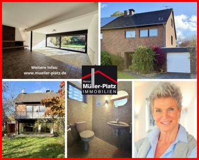 Doppelhaushälfte in begehrter Wohnlage:
Offener Wohnbereich, Kamin, Garten und Garage!