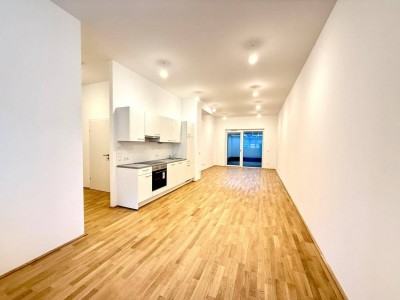 Wunderbare, moderne 1-Zimmer-Wohnung mit Loggia – 
Erstbezug in guter Lage des 12. Bezirks!