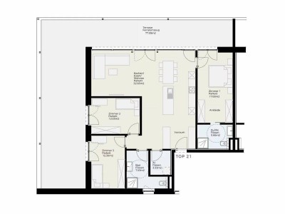 Moderne 4-Zimmer-Dachgeschosswohnung mit großzügiger Terrasse - Bezugsfertig