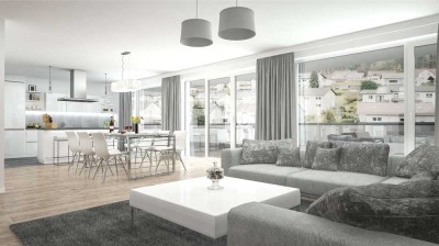 5% Preisreduzierung! KFW 55 Effizienzhaus: 4,5-Zimmer-Wohnung , TG u. Wohnwagencarport