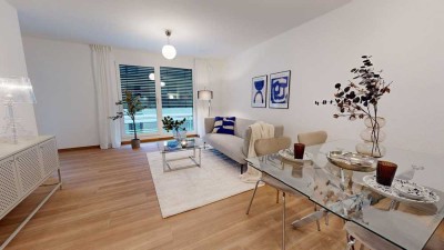 2-Zimmer-Erdgeschosswohnung mit Terrasse, Gartenanteil und EBK - Haus 2 EG 0.6